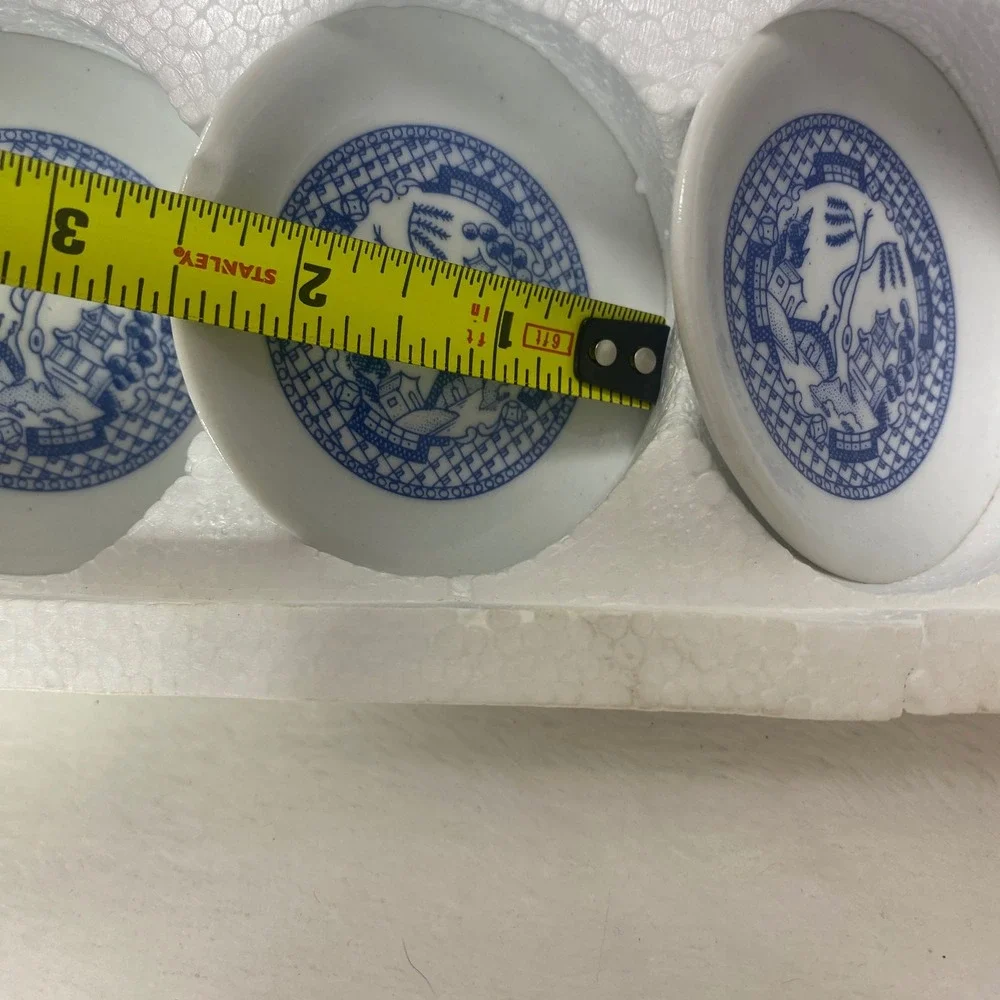 Vintage Mini Blue Willow Play Tea Set Porcelain Dollhouse Playhouse New In‎ Box